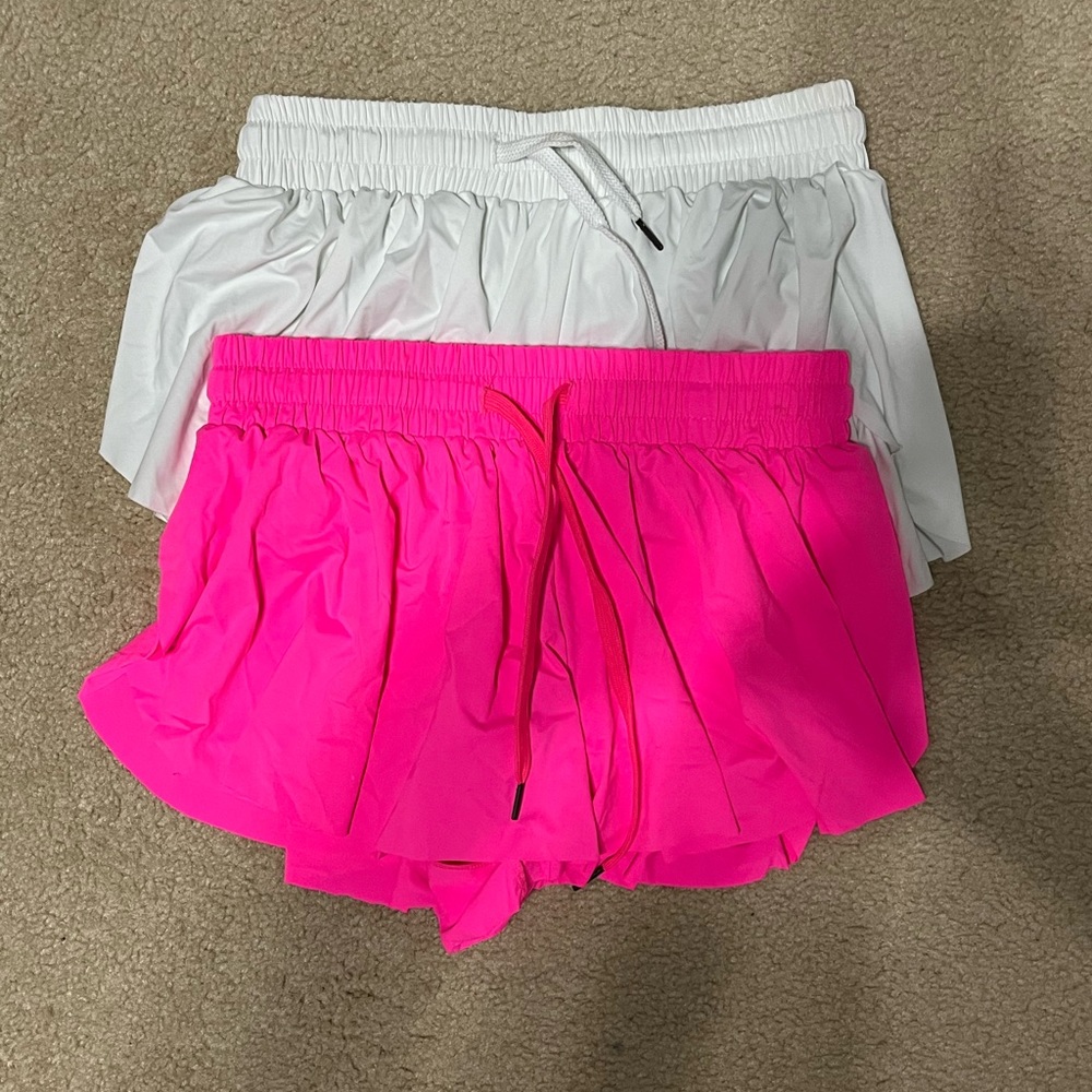 Keiki kona shorts white and pink
